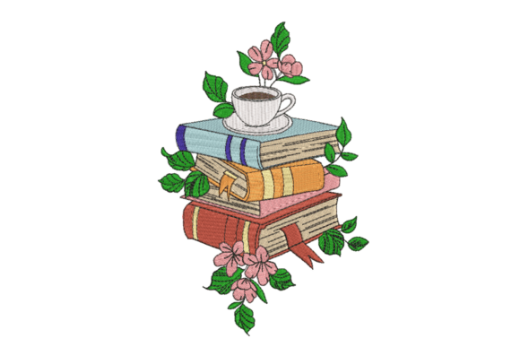 Books Coffee Floral