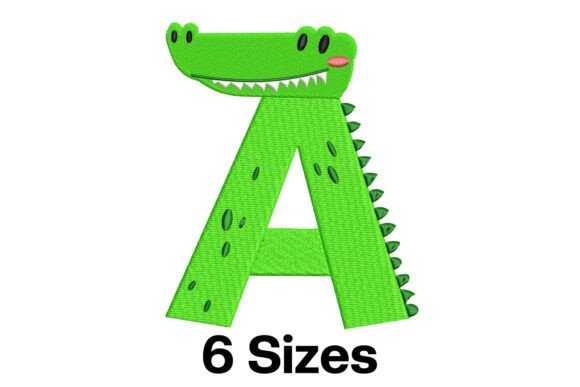 Funny Alligator Alphabet Letter A